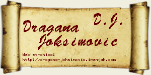 Dragana Joksimović vizit kartica